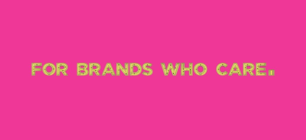 For Brands Who Care - MKTNG Tagline